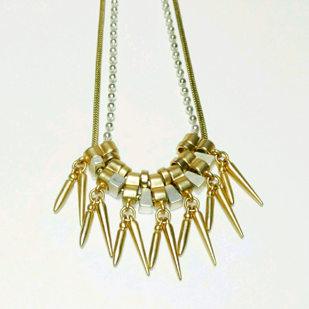 Banana Republic Double Chain Chunky Necklace